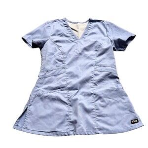 Grey’s Anatomy Blue Scrub Top for Women